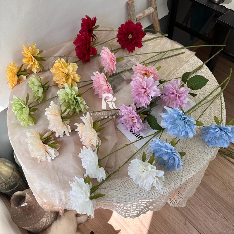 婚庆仿真婚花艺花材3头芙牡CPQ花蓉丹礼假花插花道具摆件装饰假路