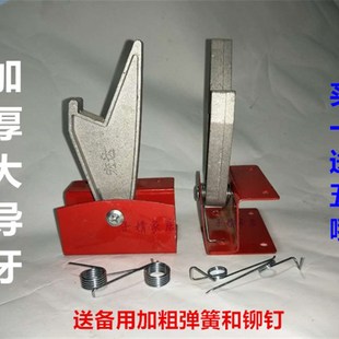 单升降梯工程伸缩铝合金人字拉绳梯子配件加大全铝卡簧弹簧卡导牙