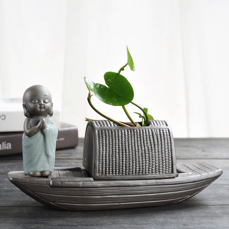 创意绿萝水培花瓶容器简约植物插花水养花盆器皿客厅装饰品小摆件