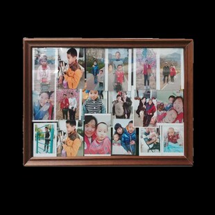 老式玻璃相框挂墙 高端植绒背板照片防滑落 送父辈礼物纪念品摆台