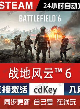 战地风云6 steam游戏cdkey激活码单机电脑游戏全球区兑换码入库pc