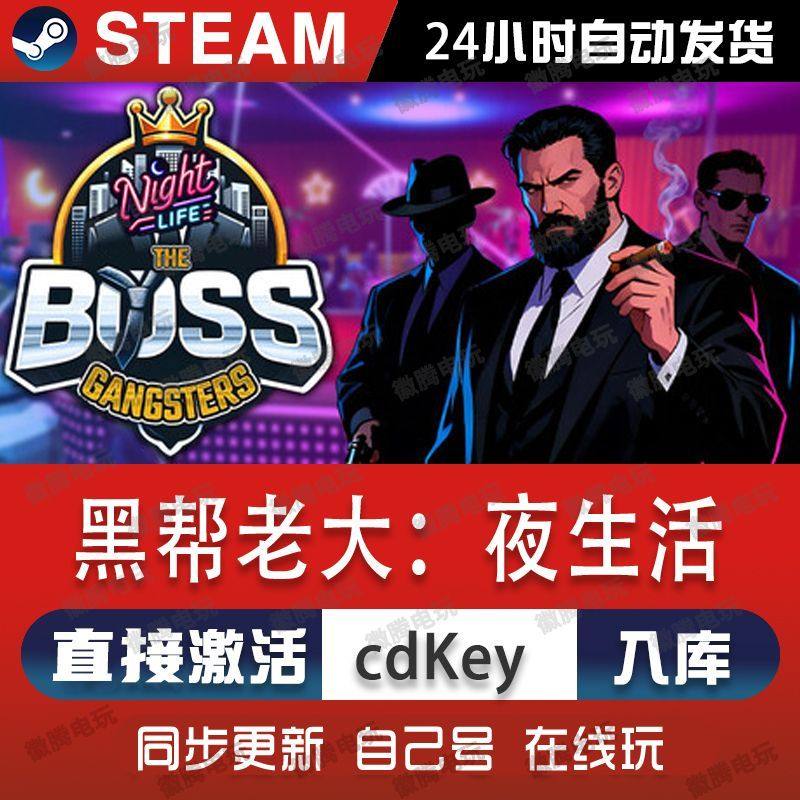 黑帮老大:夜生活steam游戏cdkey激活码单机电脑游戏全球区兑换pc