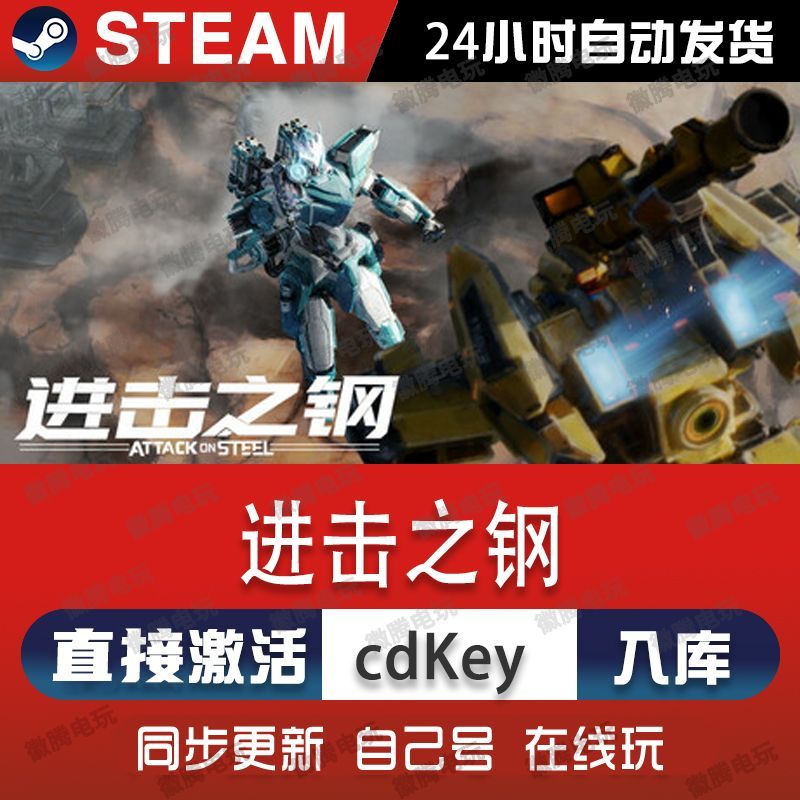 进击之钢steam游戏cdkey激活码单机电脑游戏全球区兑换码入库玩pc