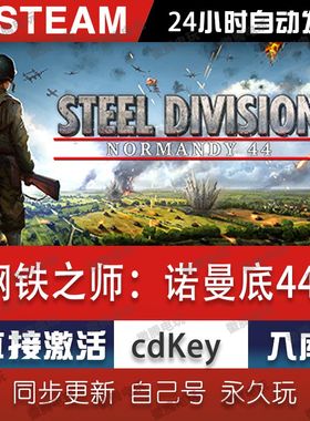 钢铁之师:诺曼底44 steam激活码cdkey在线电脑游戏入库正版兑换码