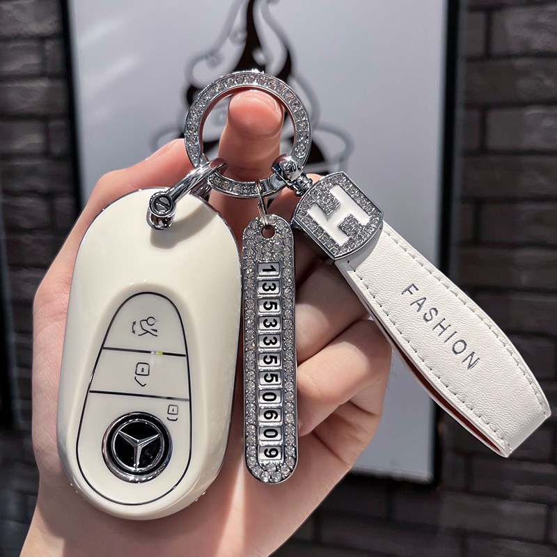 奔驰钥匙套E300L包C260L车A200L壳GLC300L/GLE/GLA女e扣c级C200L