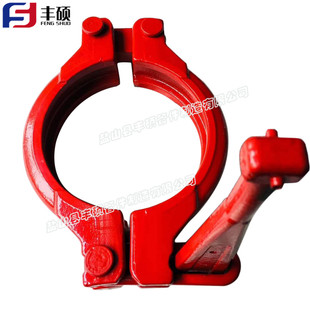 DN125 地泵管卡 大管卡 砼泵管卡 泵车管卡 法兰管卡140铸造