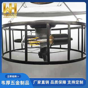 隐形风扇灯餐厅客厅卧室吊扇灯大风力家用风扇带吊灯一体灯具配件