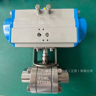 高压 316L球阀 DN15 PN100 气动 承插焊 Q661Y 100RL