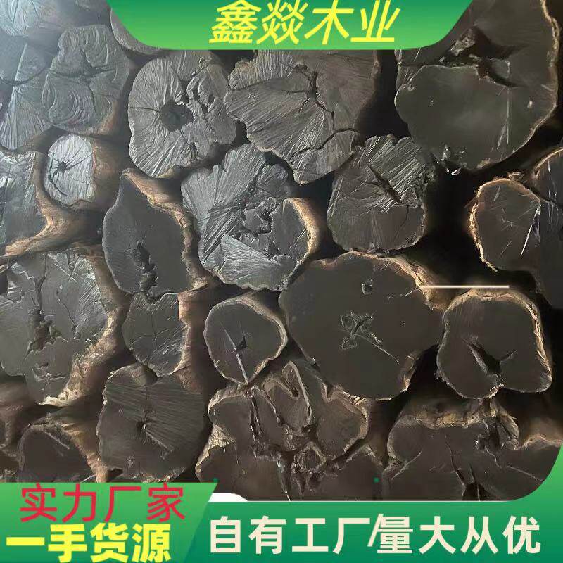 热销厚瓣乌木原木板材东非黑紫檀木材马达加斯加后瓣乌木方料