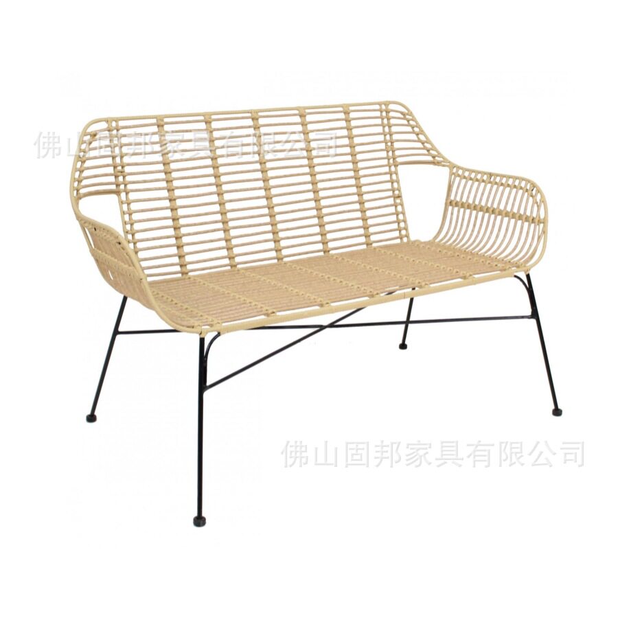 阳台户外藤编双人餐椅可叠装
