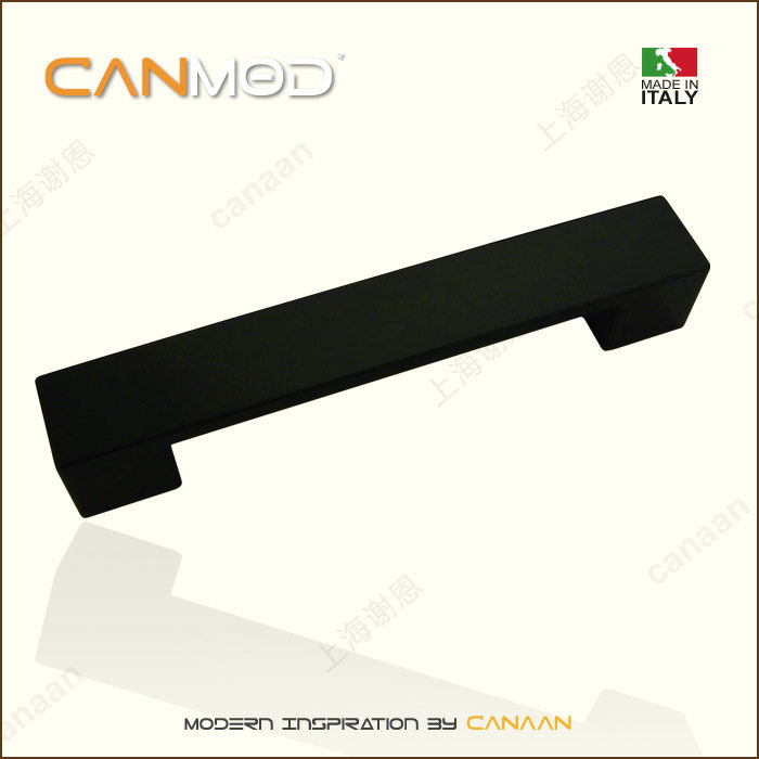 Canmod迦南原装意大利进口环保ABS塑料哑黑色抽屉柜门拉手PL8334