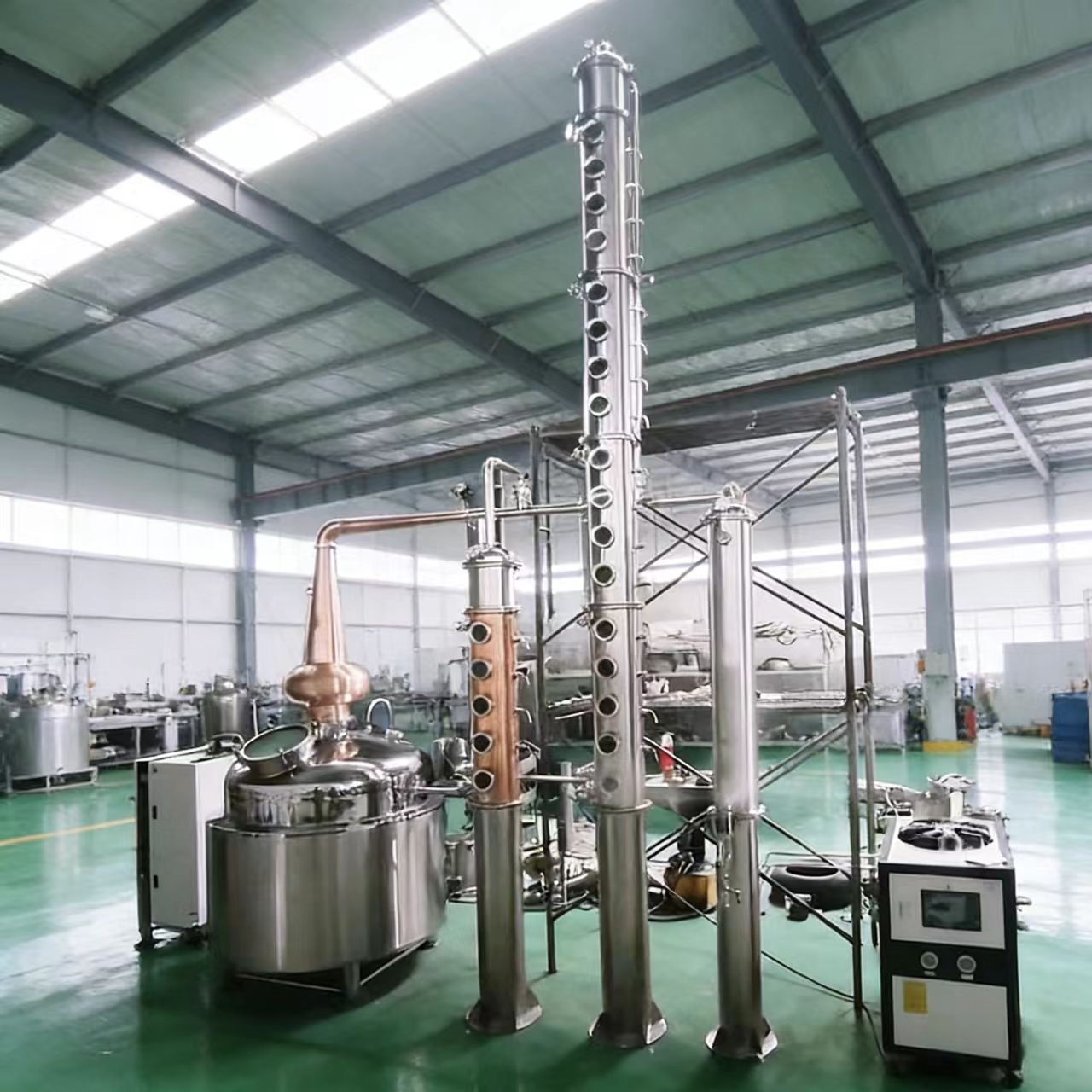 全自动紫铜伏特加蒸馏器