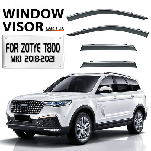 适用于众泰T800车窗晴雨挡雨遮阳板ZOTYE T800 Window visor