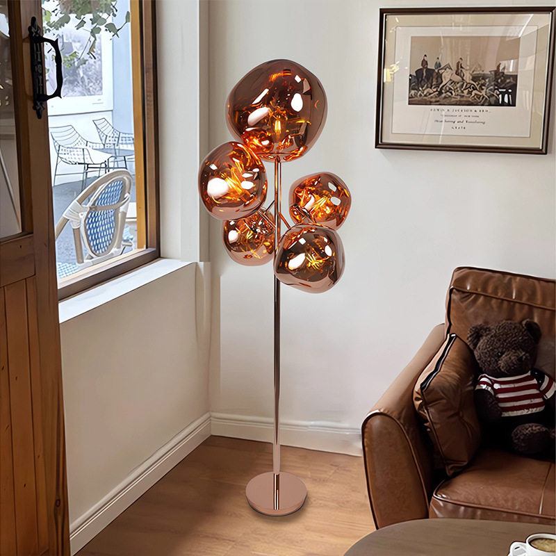 设计师熔岩落地灯意式客厅沙发边卧室现代高级感氛围装饰立式地灯