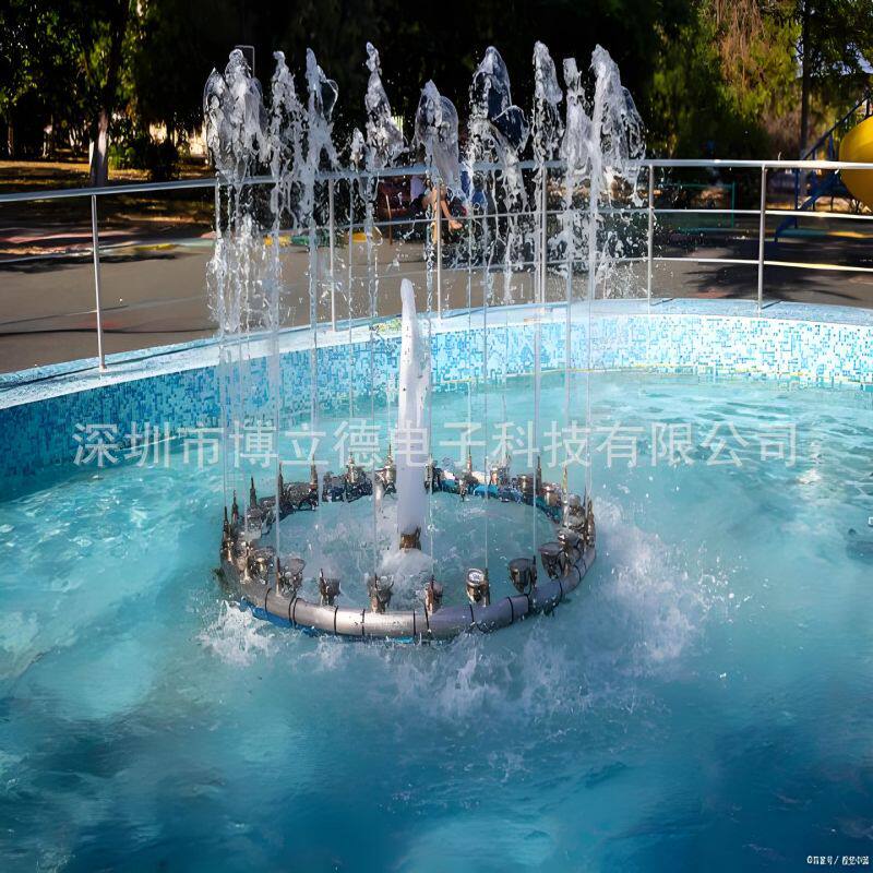大型户外程控花篮造型户外音乐喷泉旋转喷头景观百变喷头源头工厂