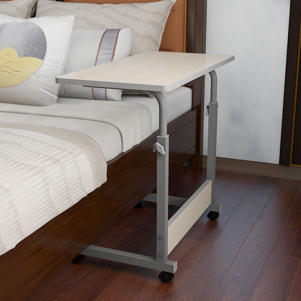 移动书桌带轮懒人带轮升降小方桌儿小型欧式床头学习电脑桌办公