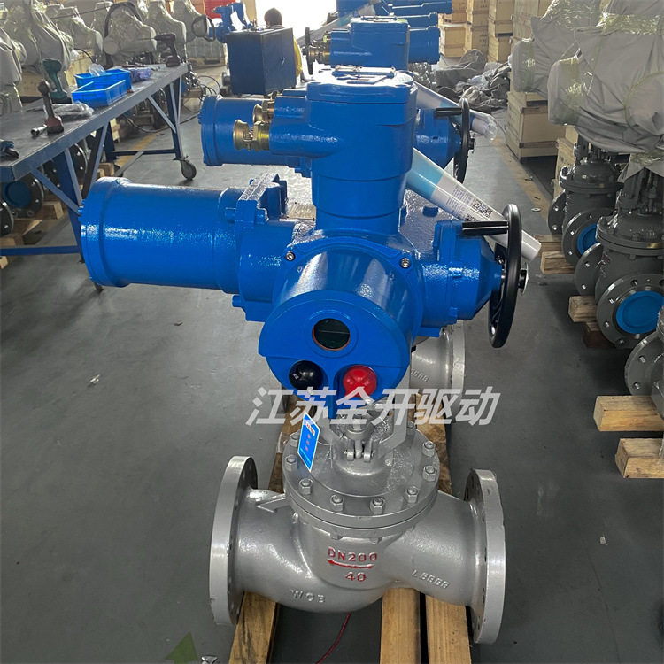 电动截止阀J941H-100C DN65铸钢高压高温蒸汽导热油开关调节切断