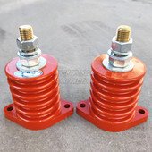接线柱6KV高压电机绝缘子底部孔32.4mm两端固定孔10mm高度90mm