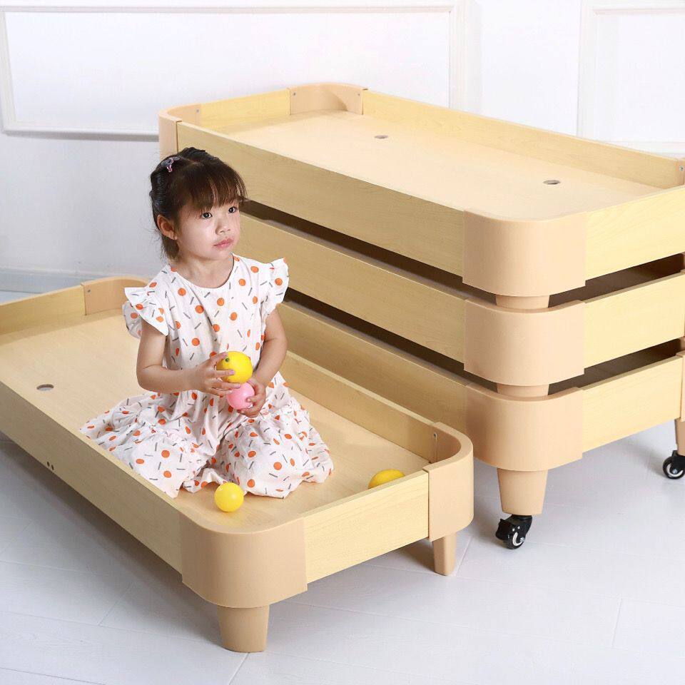 幼儿园床幼儿园实木床早教托管班小学生午睡床午托小床专用叠叠床