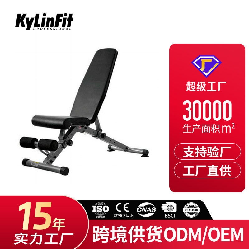 哑铃凳全折叠多功能健身凳卧推椅仰卧起坐辅助器卧推凳家用健身