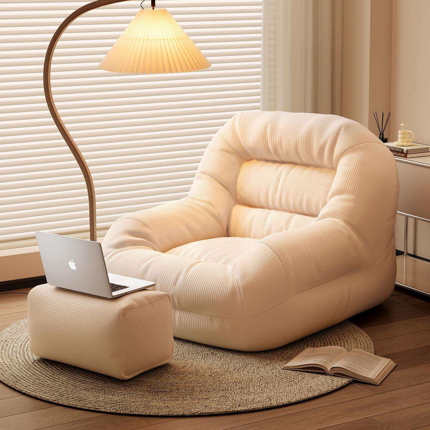 懒人沙发可躺可睡阳台卧室单人窝窝小沙发客厅休闲榻榻米躺椅新款