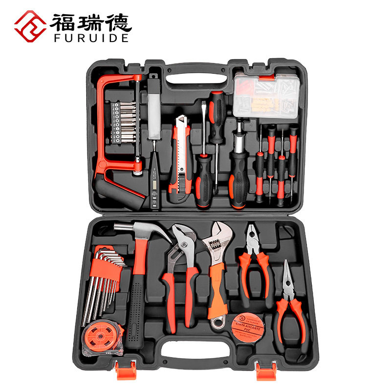家用手动工具套装电工五金维修汽修家庭多功能车载组合工具箱套装