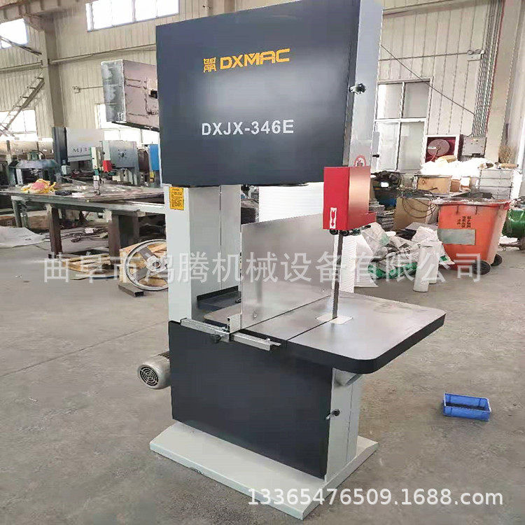 加固加厚承重大推台石墨发泡砖塑料管材切割带锯机立式带锯机