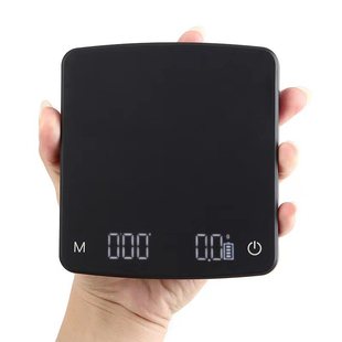 手冲咖啡电子秤意式 家用克数秤计时电子器称重咖啡器具专用电子称
