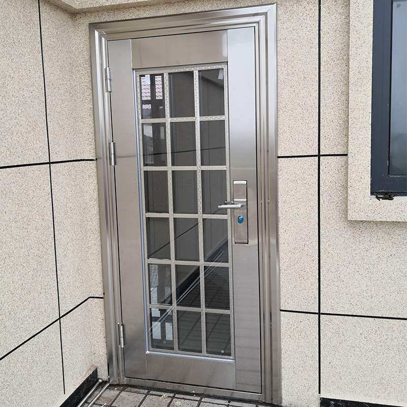 不锈钢门304不锈钢防盗门大门双开门农村入户阳台玻璃门用单门