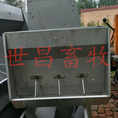 世昌育肥母猪食槽 不锈钢大食槽 不锈钢双面食槽 自动下料槽