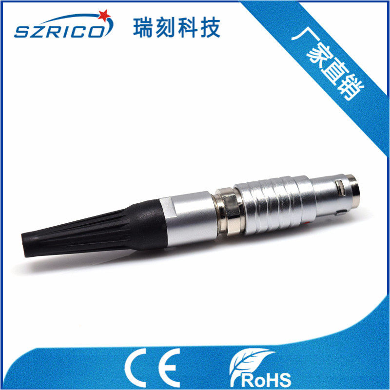 防水型FGG.EGG1T4芯公头母头插接件圆形推拉自锁航空插头连接器