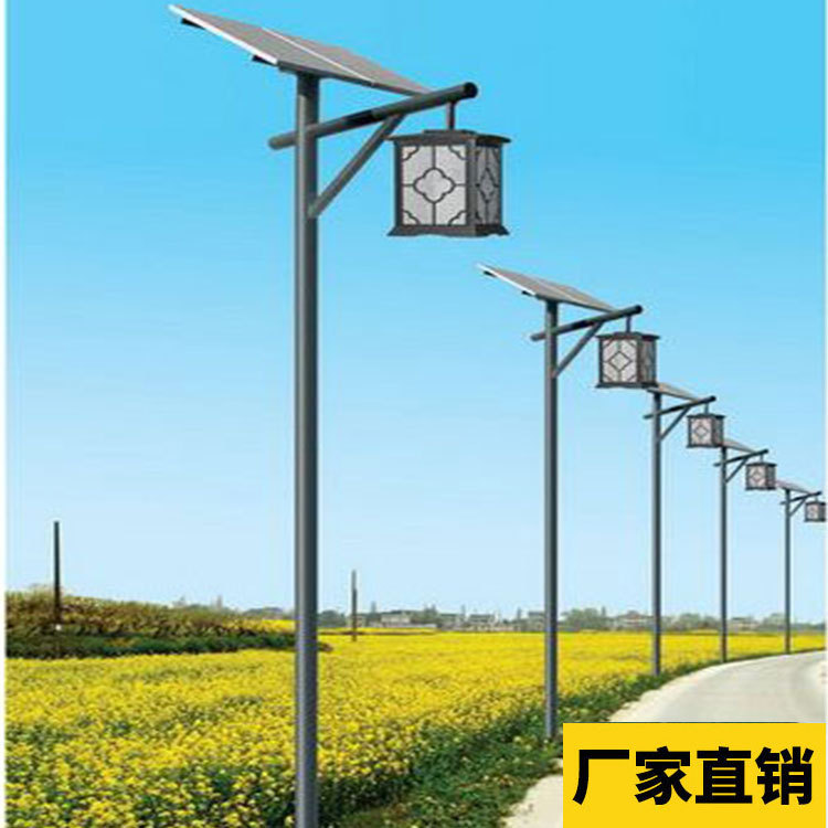 太阳能庭院灯3米3.5米4米铝型材欧式防水别墅小区led景观灯道路灯
