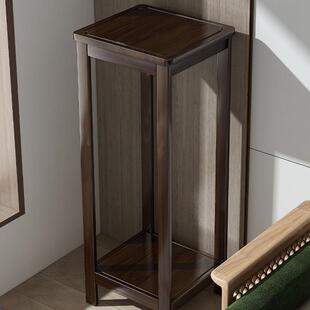 新中式客厅落地式花架置物架子2026新款非实木多层花盆架植物托架