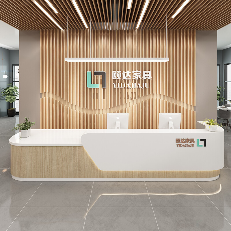 创意烤漆收银接待前台