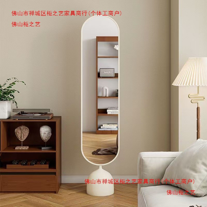 时尚家用穿衣试衣镜全身镜落地镜客厅卧室便捷现代极简网红轻奢