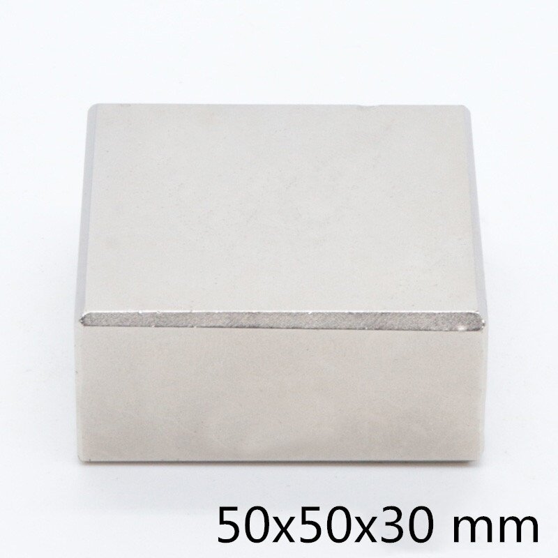 F50×50×30机械配件长条钕铁硼强磁 强力打捞大磁铁吸铁石50*50*