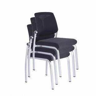 堆叠会议椅四脚办公椅靠背可倾仰座椅社区开会椅子逍遥靠背学生椅