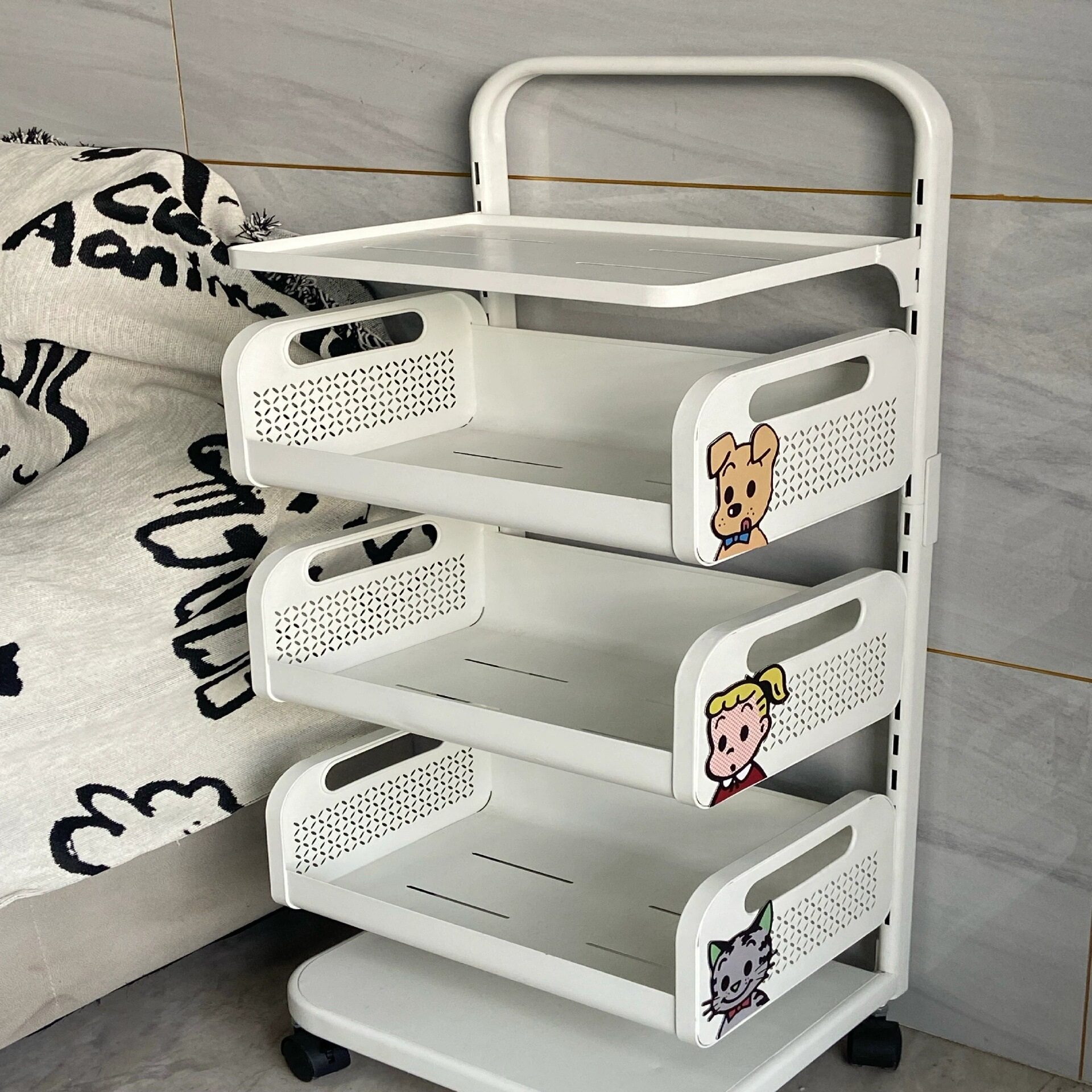 蔬菜置物架厨房小推车家用落地多层锅具收纳架多功能锅架菜置物架