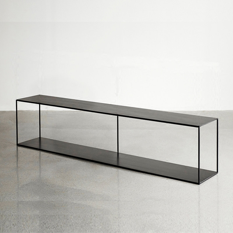 A9L北欧简约小户型铁艺电视柜桌面收纳增高窗台置物架长条矮书架