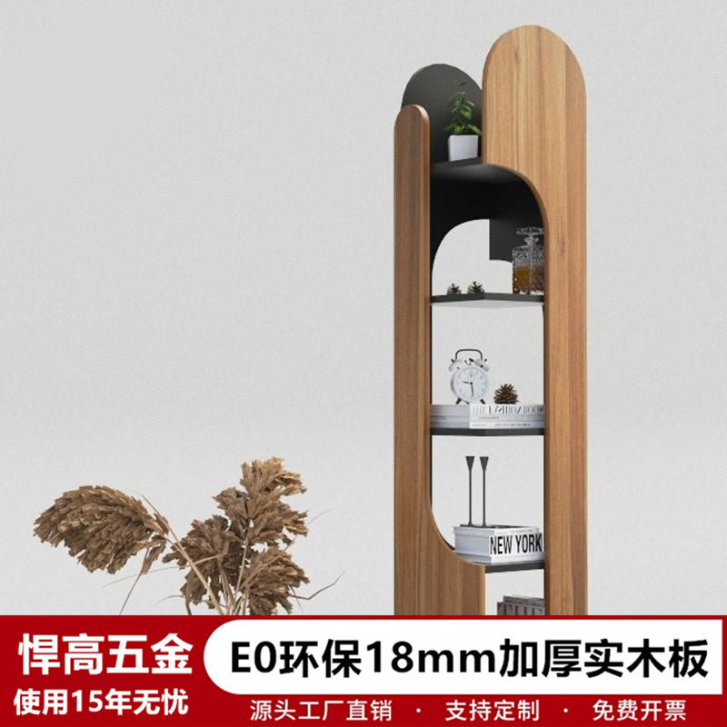转角书柜落地设计置物架现代简约轻奢北欧客厅卧室装饰书架