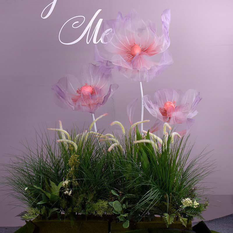仿真假花绿植装饰花箱花槽售楼部餐厅隔断套装塑料绢花长栅栏插花