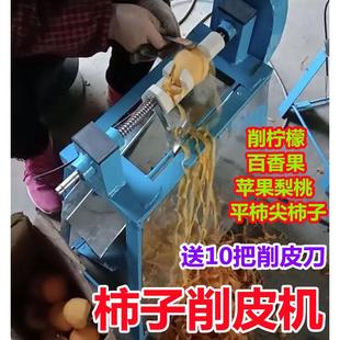 加工尖顶新款自动柿子机器苹果梨动平旋转去皮削皮机芋头机电脱皮