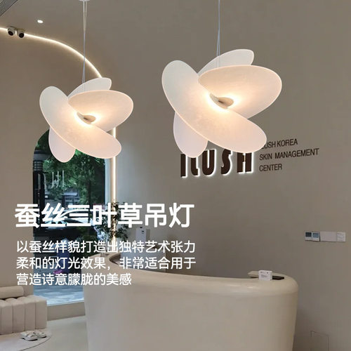 创意北欧客厅吊灯设计师餐厅吧台灯意大利loft民宿复式楼梯蚕丝灯