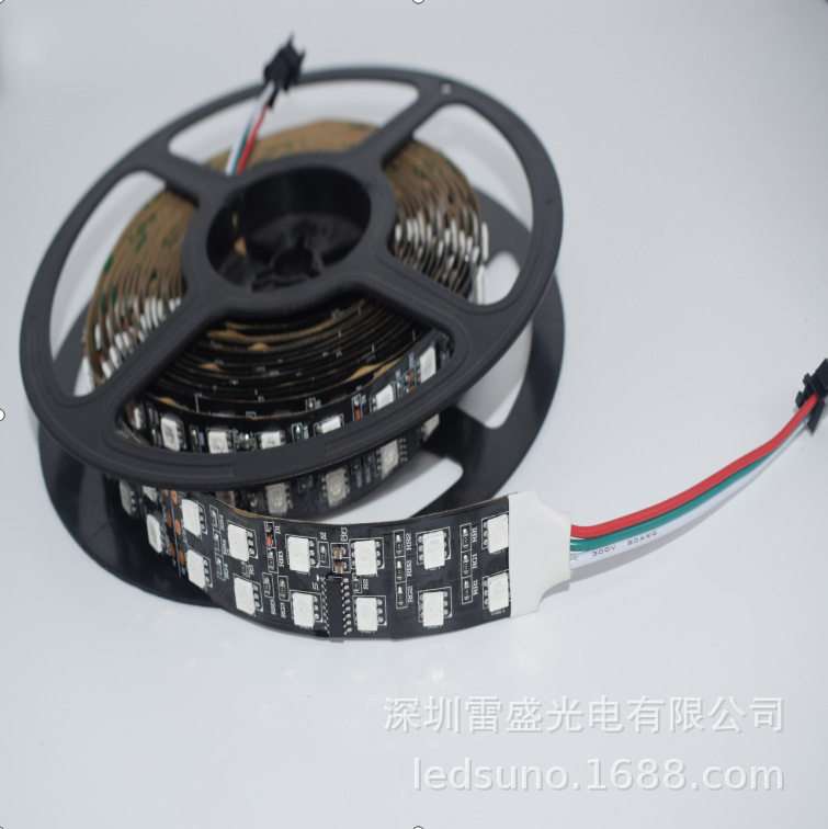 120灯12V幻彩灯条TM1812外置IC20MM宽led变色灯带