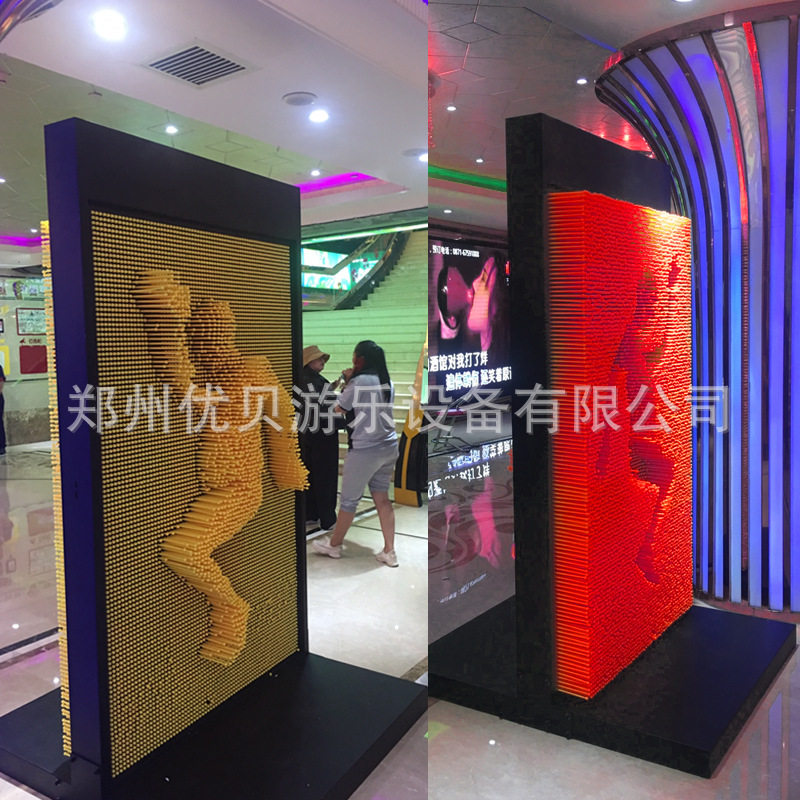 三维针雕儿童脸膜打印画幕暖场