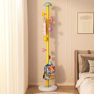 儿童衣帽架落地卧室家用床边小置衣架子女生衣服架帽架创意挂衣架