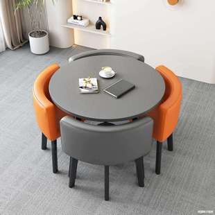 简约洽谈桌椅组合商铺店面小圆桌办公室商务休息会客接待休闲