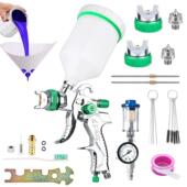 2008气动汽车喷枪1.4 油漆枪乳胶漆家具 2.5mm上壶重力式 1.7 2.0