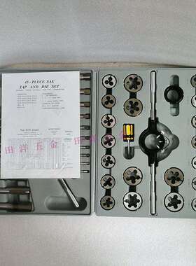 杭州45件丝锥板牙套装公制公英制杭工杭刃M6-24