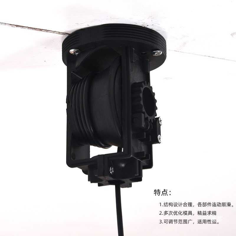 新款灯具灯饰手动悬停升降器吊灯配件黑白色吸顶灯底盘2米线其他